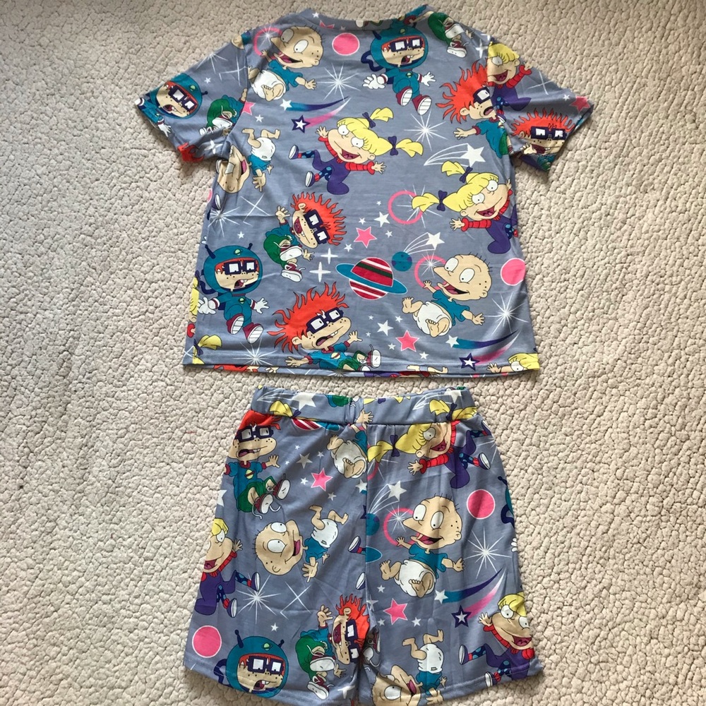 Handmade Rugrats Two Piece Set in Gray - Picture 8 of 8
